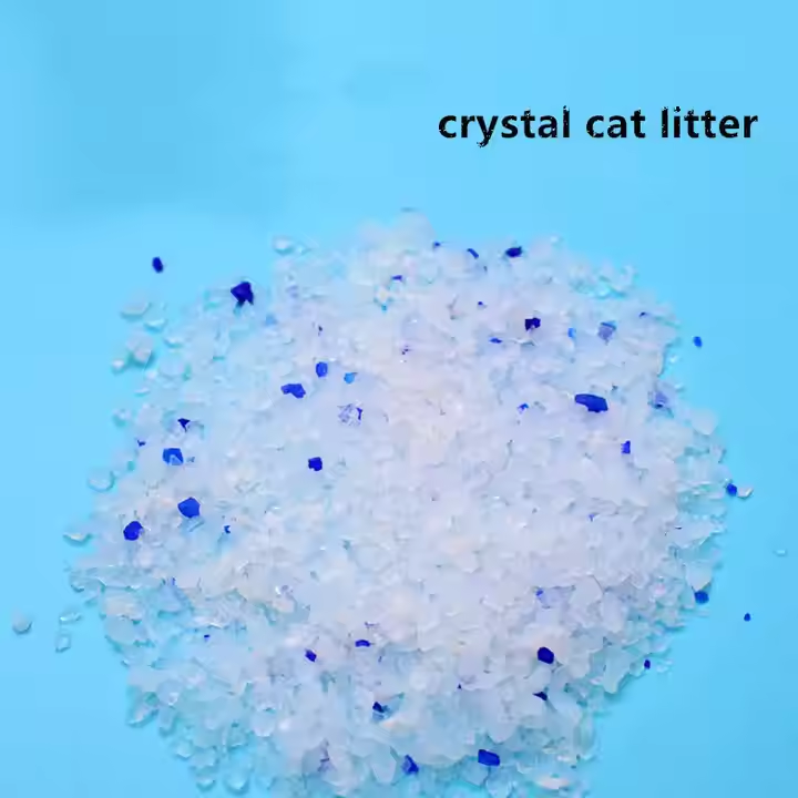 Silica crystal cat litter